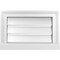 Ekena Millwork Vertical Surface Mount PVC Gable Vent: Functional, w/ 2"W x 2"P Brickmould Sill Frame, 18"W x 12"H GVPVE18X1203SF - alternate 1